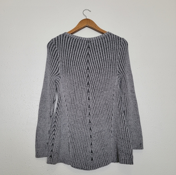 Style & Co. Ribbed Cable Knit Goth Alternative Sweater - Picture 4 of 4